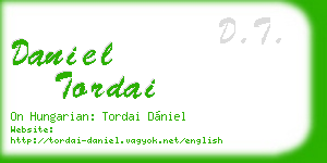 daniel tordai business card